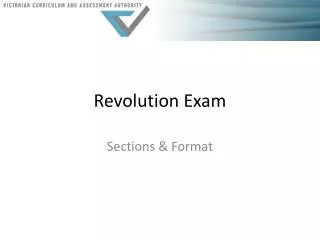 Revolution Exam