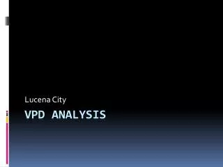 VPD analysis