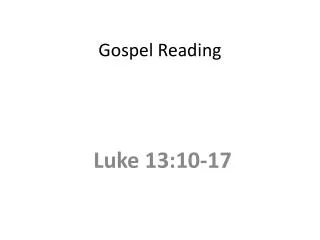 Gospel Reading