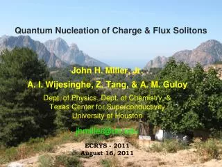 Quantum Nucleation of Charge &amp; Flux Solitons