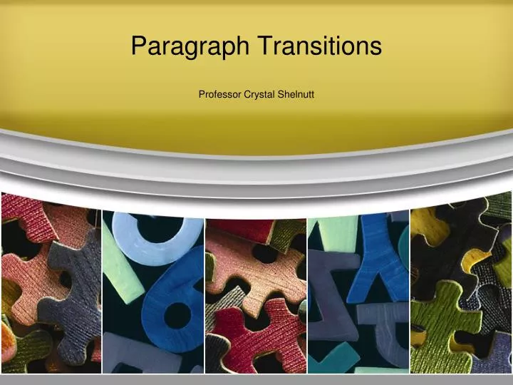 paragraph transitions