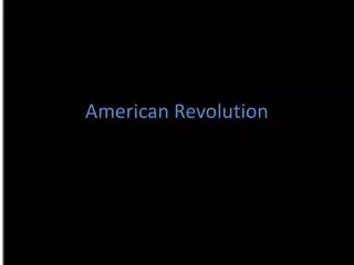 american revolution