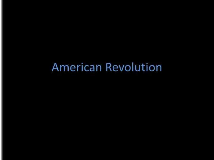 american revolution