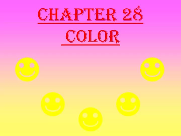 chapter 28 color