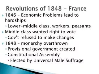 Revolutions of 1848 - France