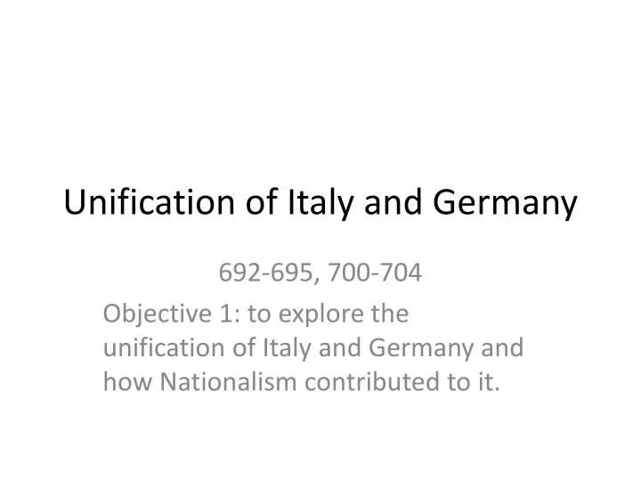 unification of italy and germany