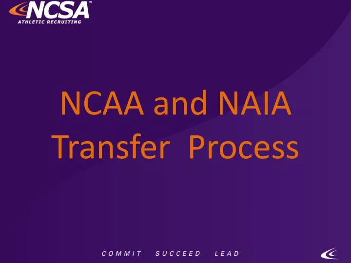 ncaa and naia transfer process