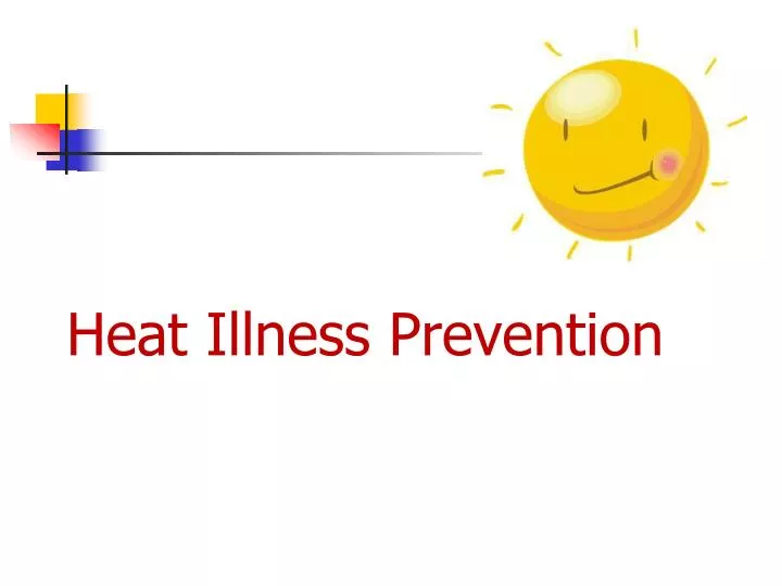 heat illness prevention