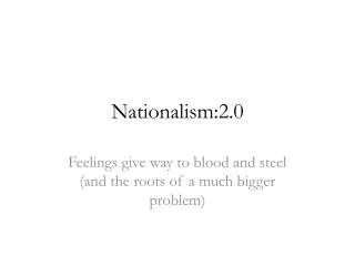 Nationalism:2.0