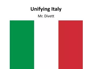 Unifying Italy