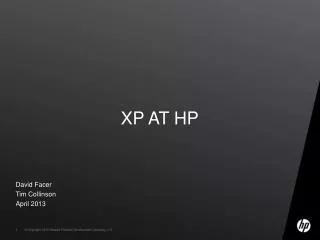 XP at HP
