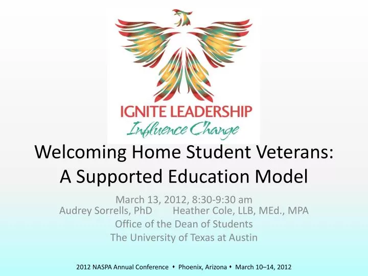 welcoming home student veterans a supported education model