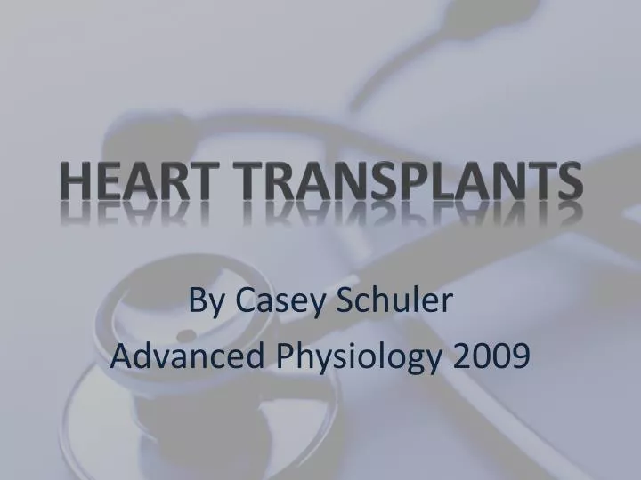 heart transplants