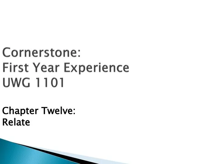 cornerstone first year experience uwg 1101