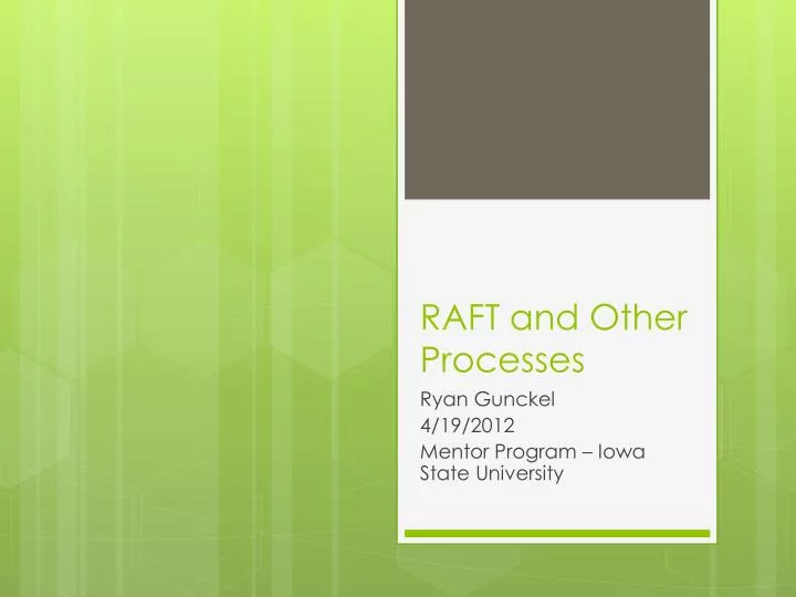 raft and other processes