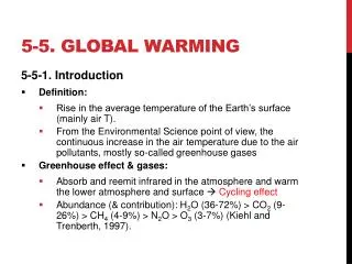 5-5. Global warming