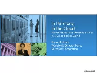 In Harmony, In the Cloud: Harmonizing Data Protection Rules In a Cross-Border World