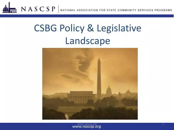 csbg policy legislative landscape
