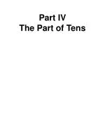 Part IV The Part of Tens - slide 1