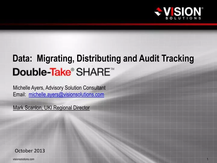 data migrating distributing and audit tracking
