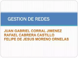 gestion de redes