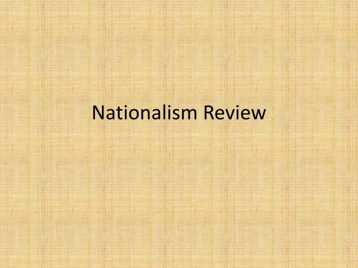 nationalism review