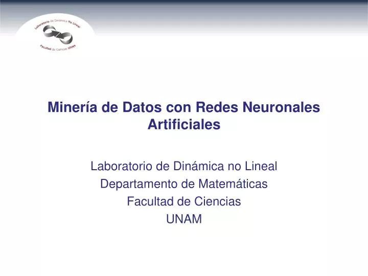 miner a de datos con redes neuronales artificiales