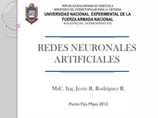 redes neuronales artificiales