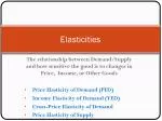 Elasticities - slide 1