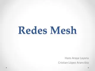 redes mesh