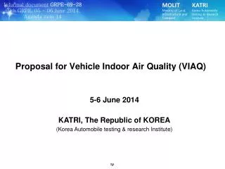 KATRI, The Republic of KOREA (Korea Automobile testing &amp; research Institute)