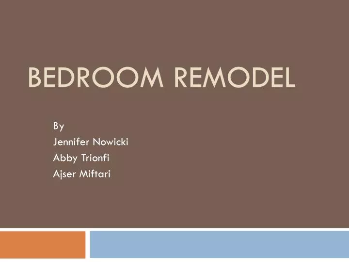 bedroom remodel