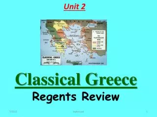 Classical Greece Regents Review