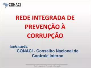 rede integrada de preven o corrup o