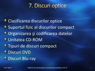 7. Discuri optice