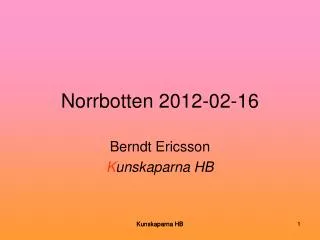 Norrbotten 2012-02-16