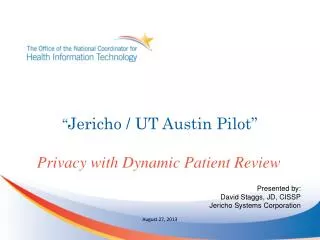 “ Jericho / UT Austin Pilot”
