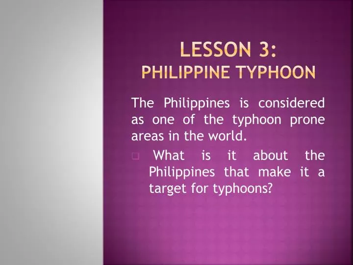lesson 3 philippine typhoon