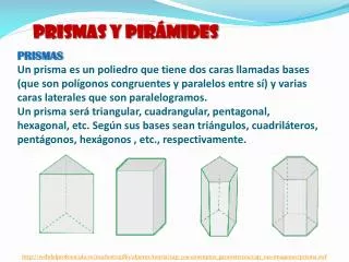 prismas y pir mides