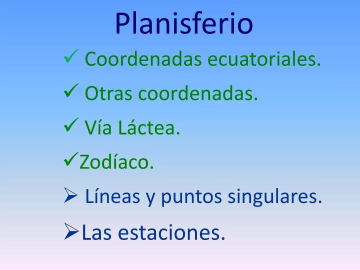 planisferio