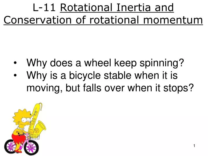l 11 rotational inertia and conservation of rotational momentum