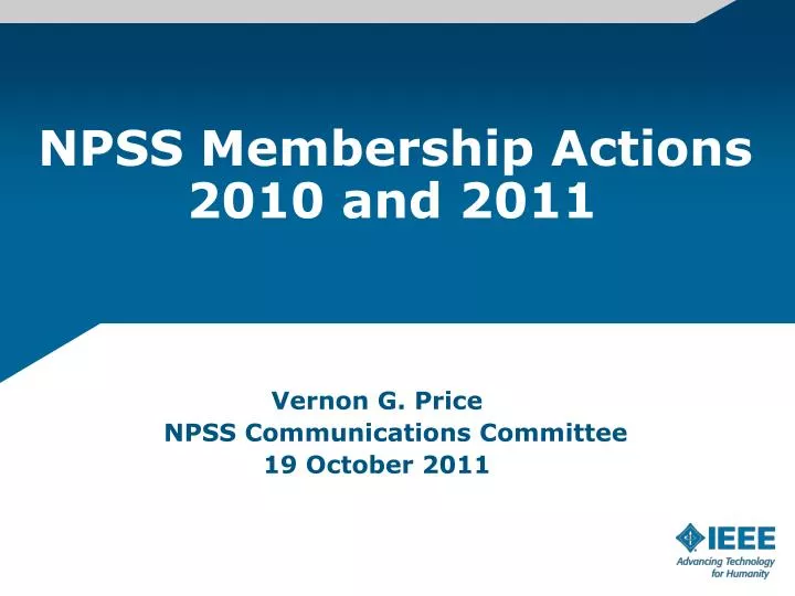 npss membership actions 2010 and 2011