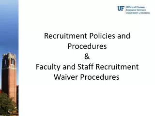 Recruitment Policies and Procedures &amp;
