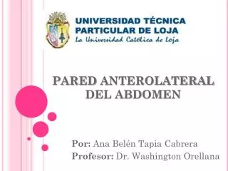 pared anterolateral del abdomen