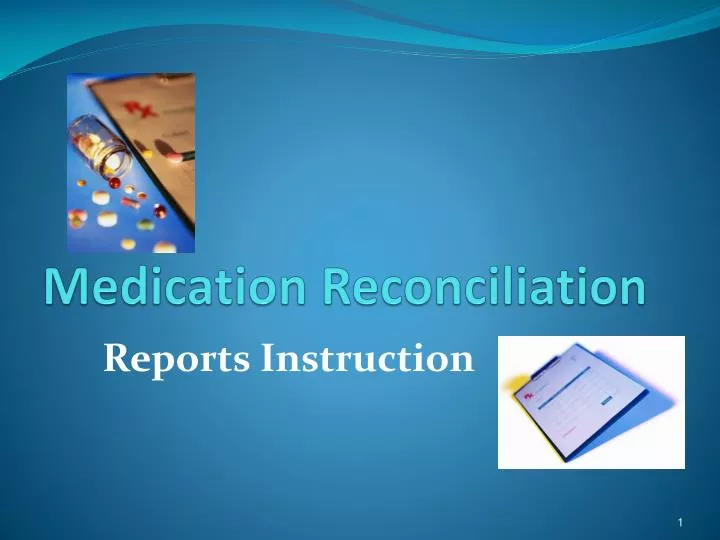 medication reconciliation