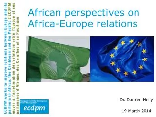African perspectives on Africa-Europe relations