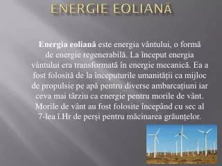 energie eolian