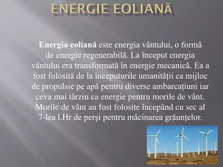 energie eolian