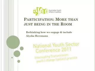 Participation: More than just being in the Room