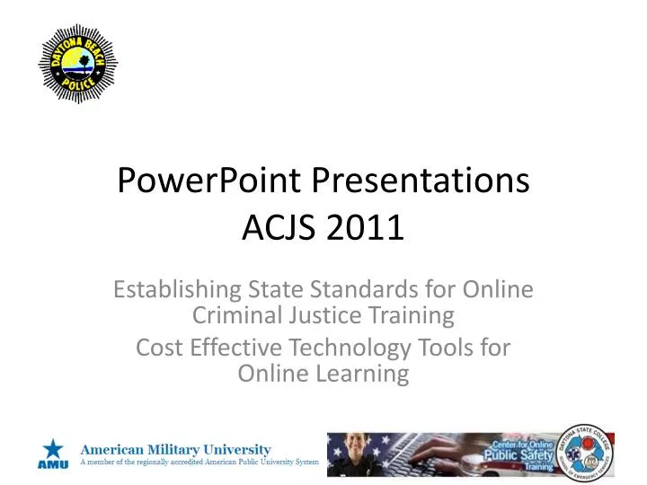 powerpoint presentations acjs 2011